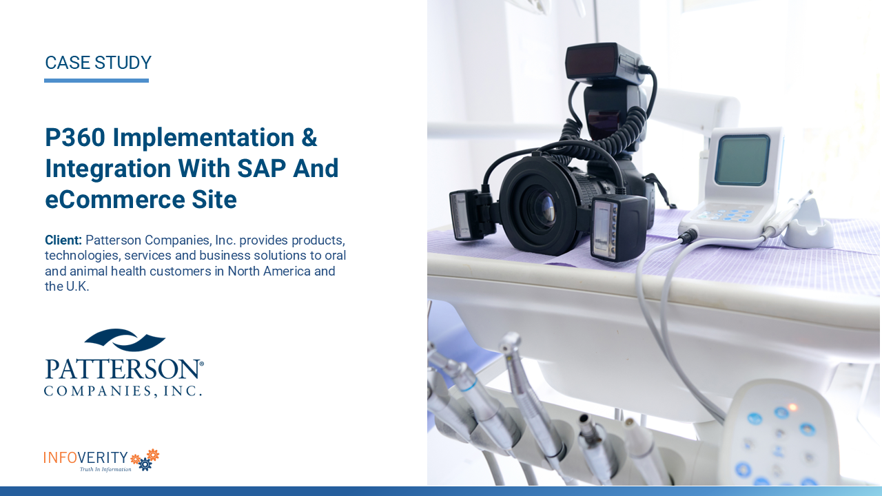 Patterson P360 Integration with SAP & eCommerce | Infoverity